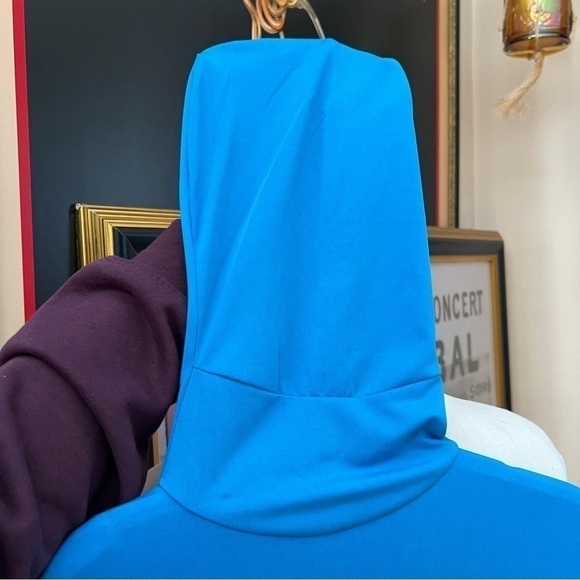 Unisex Stretch Adult Costume Disappearing Man Full Blue Light Blue Body Suit - Picture 7 of 10